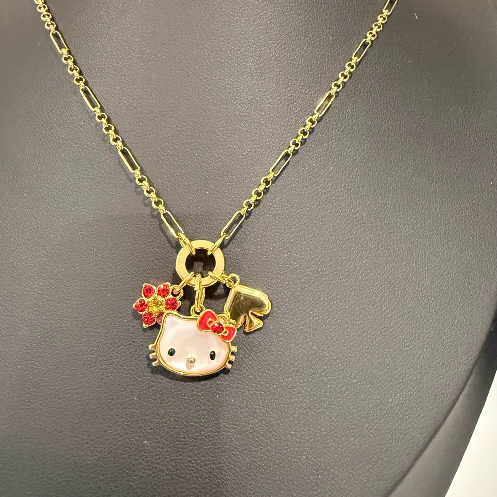 Kate Spade Gold Necklace with Hello Kitty Pendant - Picture 2 of 5